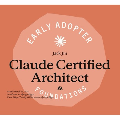Claude Certified Architect Foundations Badge